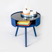 Load image into Gallery viewer, Joe_Paine_Tables_Self_Help_Side_Glass_Blue_001