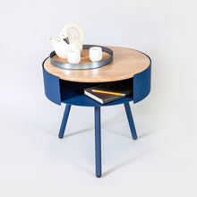 Load image into Gallery viewer, Joe_Paine_Tables_Self_Help_Side_Timber_Blue_001