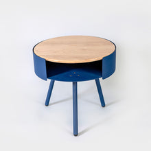 Load image into Gallery viewer, Joe_Paine_Tables_Self_Help_Side_Timber_Blue_002